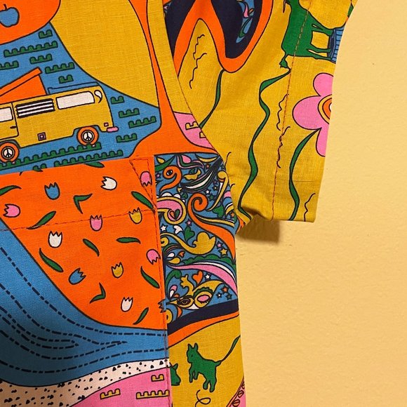 Blue Platypus Landscape Jumpsuit in Rainbow Farm - Picture 6 of 13